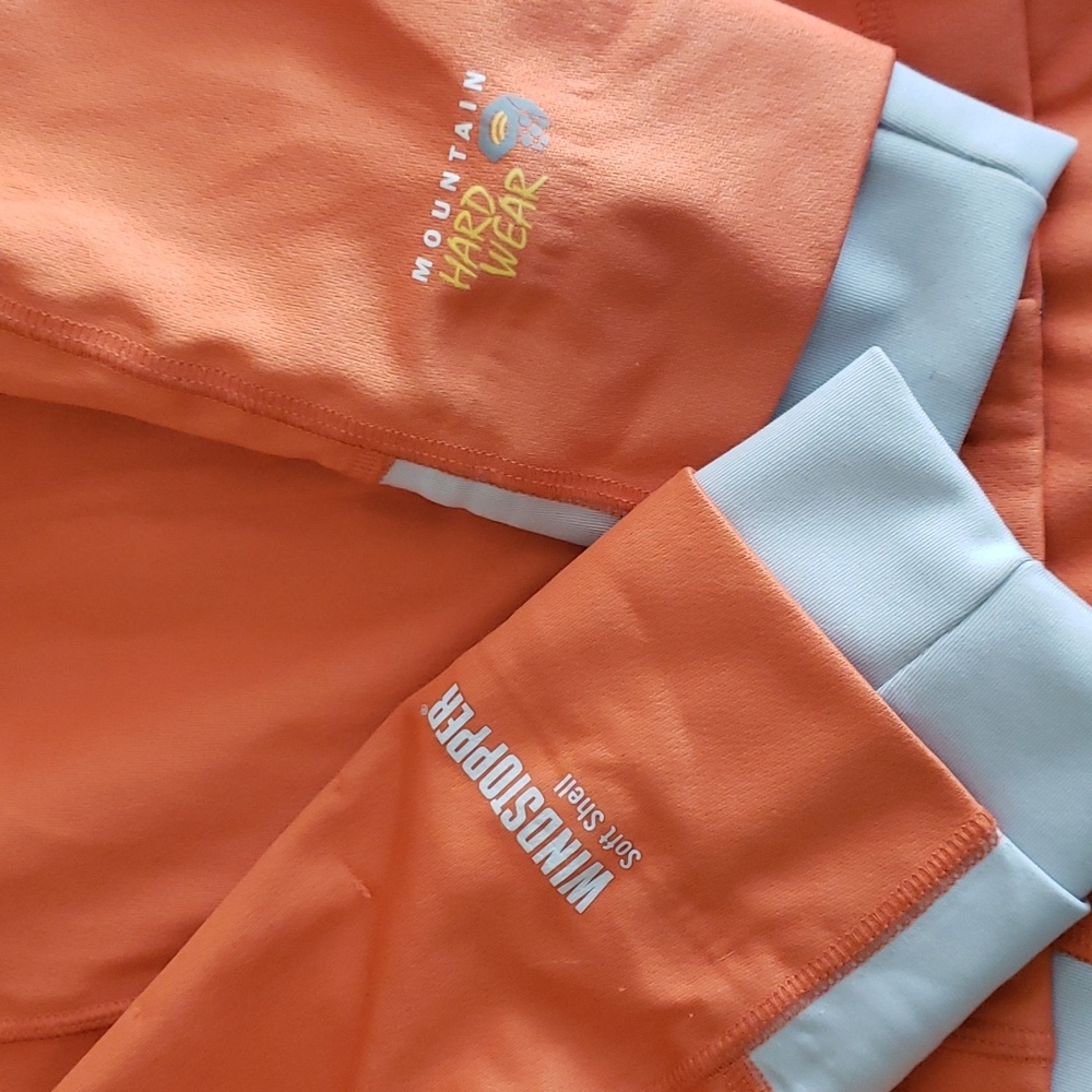 Mountain Hardwear orange windstopper jacket